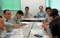 The president participates in audit activities at the Kashima Plant