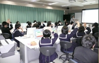 Visiting lecture at a junior high school