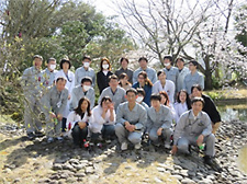 A nature observation tour of the biodiversity promotion area at Tsukuba Research Laboratories
