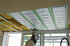 CALGRIP TM being installed in ceilings