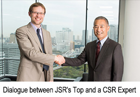Dialogue between JSR's Top and a CSR Expert