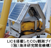 LiCを搭載したCO2観測ブイ