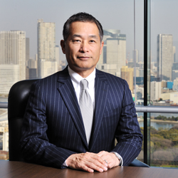 Representative Director and President Mitsunobu Koshiba