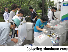 Collecting aluminum cans