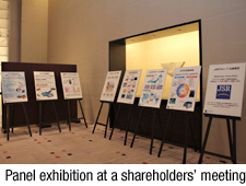 Panel exhibition at a shareholders' meeting