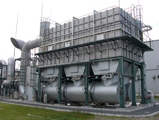 Dried-synthetic rubber waste incinerator (Kashima Plant)