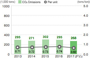 CO2 emissons (Domestic Group Companies)
