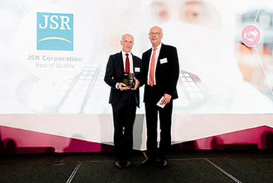 On the left is JSR Micro N.V.'s President, Bart Denturck