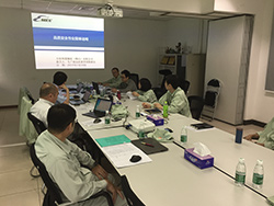 A safety information exchange with an overseas Group company