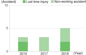 Number of Workplace Accidents (Domestic Group Companies)