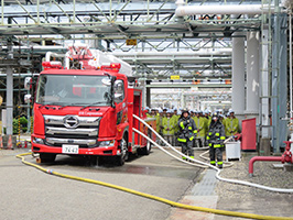 General disaster drill staged at the JSR Yokkaichi Plant2