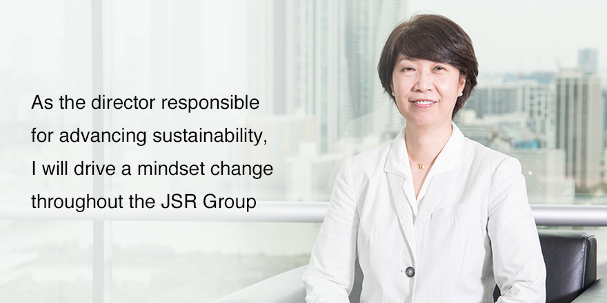 As the director responsible for advancing sustainability, I will drive a mindset change throughout the JSR Group