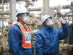 On-site inspection (Chiba Plant)