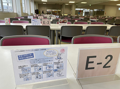 Awareness-raising via a POP display in a cafeteria (North Gate Cafeteria at the Yokkaichi Plant)