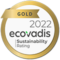 2022年Ecovadisゴールドメダルのロゴ