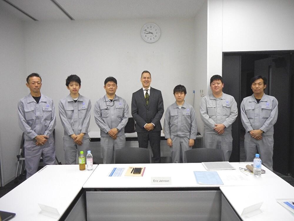 エリック社長と対話会参加者(JSR四日市工場)